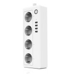 Coolseer ST03WE WiFi Power Strip  4 SOCKET  4USB