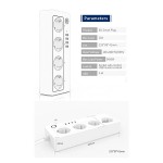 Coolseer ST03WE WiFi Power Strip  4 SOCKET  4USB