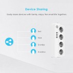 Coolseer ST03WE WiFi Power Strip  4 SOCKET  4USB