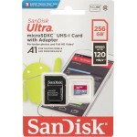 SanDisk Ultra microSDXC 256GB  A1 U1 UHS-I Class 10 With SD Adapter (SDSQUA4-256G-GN6MA)