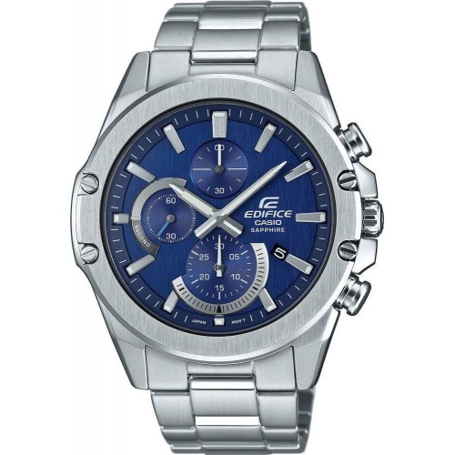 Casio Edifice Stainless Steel Ασημί Ρολόι Με Μεταλλικό Μπρασελέ