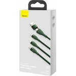 Baseus CA2T3-06 Πράσινο Καλώδιο USB Για Φόρτιση Και Μεταφορά Δεδομένων Type-C / microUSB 1,2m 5Α