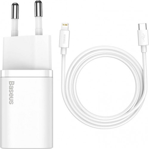 Baseus TZCCSUP-L02 Λευκό Καλώδιο Ταχείας Φόρτισης Type-C Cable & USB-C 