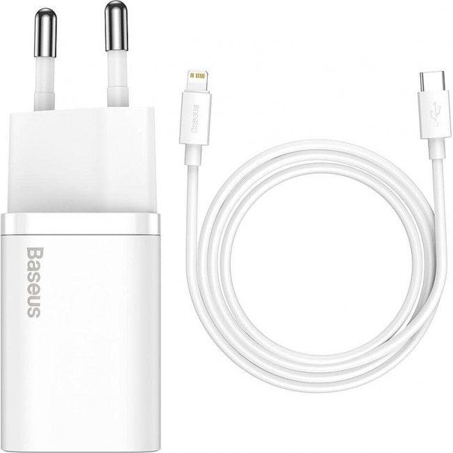 Baseus TZCCSUP-L02 Λευκό Καλώδιο Ταχείας Φόρτισης Type-C Cable & USB-C 