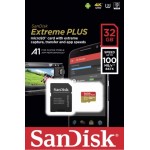 SanDisk  Extreme Plus SDSQXBG-032G-GN6MA Micro SDHC UHS-I U3 A1 32GB  With Adapter
