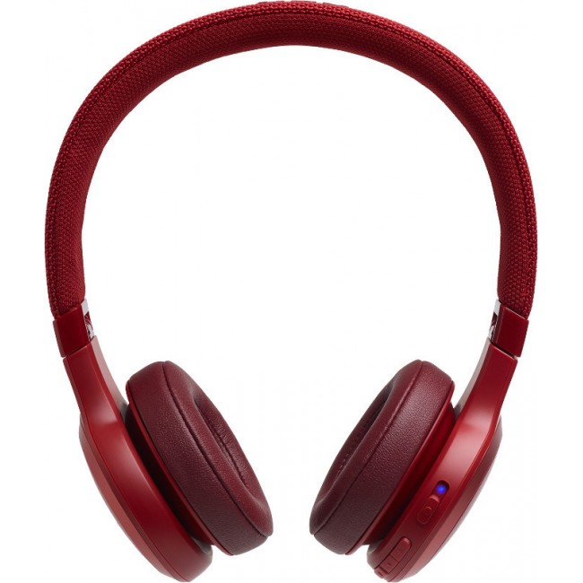 JBL Live 400 Red Bluetooth On-Ear Headphones With Google Assist TalkTrough (JBLLIVE400BTRED)