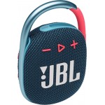 JBL Clip 4 Blue-Pink Portable Bluetooth Speaker Waterproof IP67 (JBLCLIP4BLUP)
