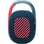 JBL Clip 4 Blue-Pink Portable Bluetooth Speaker Waterproof IP67 (JBLCLIP4BLUP)