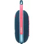 JBL Clip 4 Blue-Pink Portable Bluetooth Speaker Waterproof IP67 (JBLCLIP4BLUP)