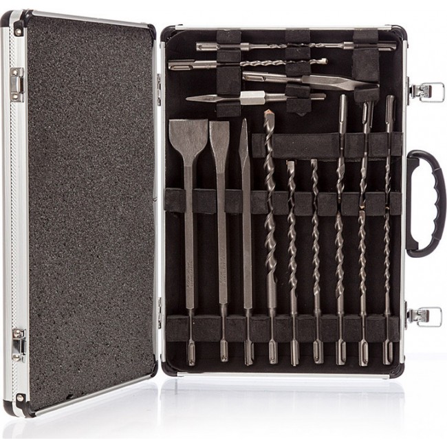 Makita D-42444 Βαλιτσάκι Με τρυπάνια Και Βελονοκάλεμα SDS Plus Σετ 17τμχ