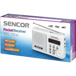 Sencor SRD-215 Λευκό Φορητό Ραδιόφωνο Επαναφορτιζόμενο με USB 