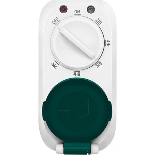 Logilink ET0013 White Outdoor Mechanical Time Switch With Dusk Sensor  IP44
