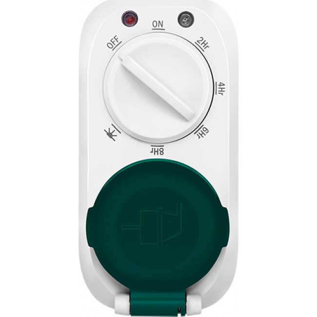 Logilink ET0013 White Outdoor Mechanical Time Switch With Dusk Sensor  IP44
