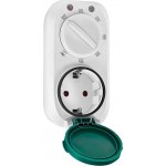 Logilink ET0013 White Outdoor Mechanical Time Switch With Dusk Sensor  IP44