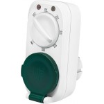 Logilink ET0013 White Outdoor Mechanical Time Switch With Dusk Sensor  IP44