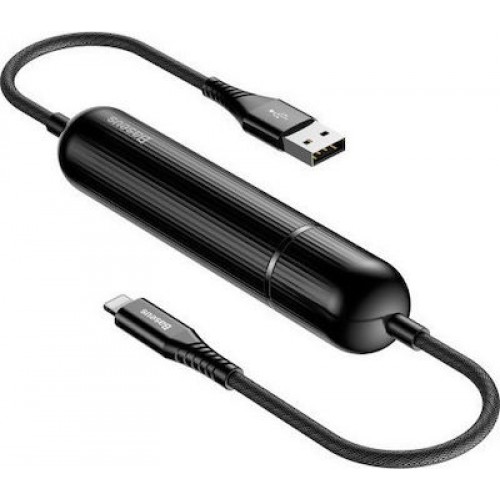Baseus Energy 2in1 Black Power Bank 2500 mAh Καλώδιο Lightning 2.4A  (CALXU-01)