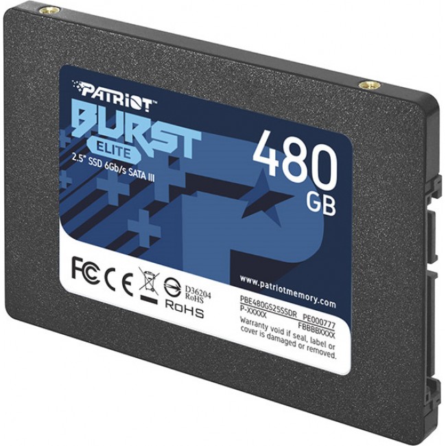 Patriot PBE480GS25SSDR Burst Elite SSD 480GB SATA III