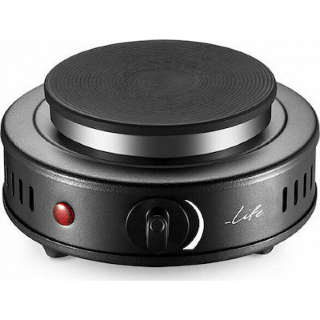 LIFE MATAKI Black Επιτραπέζια ηλεκτρική εστία, 500W   (221-0183)