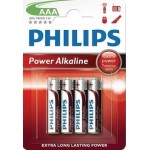 Philips LR03P4B/10 Power Alkaline Αλκαλικές μπαταρίες υψηλής απόδοσης 4 τμχ AAA