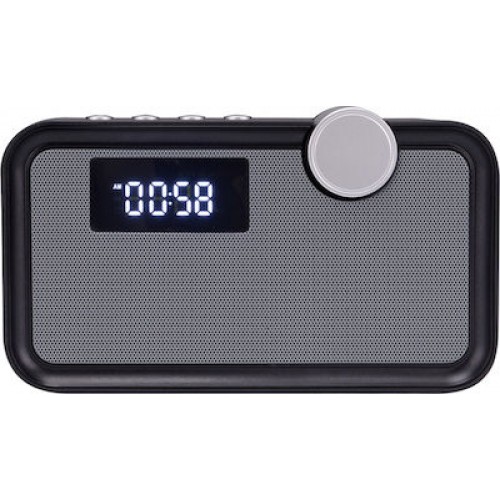 Tracer Buzz Μαύρο Bluetooth Ηχείο Ραδιόφωνο Ρολόι USB MP3 Player