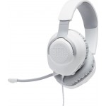 JBL Quantum 100 (White), Over-Ear Wired Gaming Headset