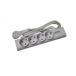 Crystal Audio PSEL4S Λευκό Πολύπριζο 4 Θέσεων