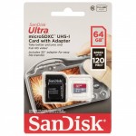 Sandisk Ultra MicroSDXC 64GB Class 10 U1 With Adapter (SDSQUA4-064G-GN6IA)