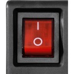 Hama Socket Line Περιστρεφόμενο, 6 Θέσεων Πολύπριζο με 7 Διακόπτες μαύρο (121946)