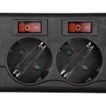 Hama Socket Line Περιστρεφόμενο, 6 Θέσεων Πολύπριζο με 7 Διακόπτες μαύρο (121946)