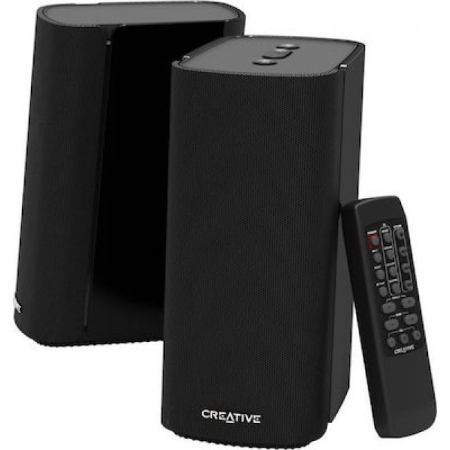 Creative T100 2.0 Wireless Desktop Speakers Black 51MF1690AA000
