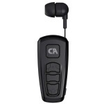 Crystal Audio R2K Black Bluetooth Retractable Earphones
