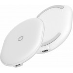 Baseus Cobble White Wireless Charging Pad Qi (WXYS-02)