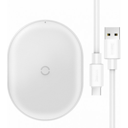 Baseus Cobble White Wireless Charging Pad Qi (WXYS-02)