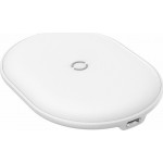 Baseus Cobble White Wireless Charging Pad Qi (WXYS-02)