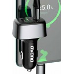 Dudao Tαχυφορτιστής Αυτοκινήτου με Καλώδιο  2xUSB 1xType-C 60W (R7SX)