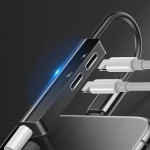 Baseus 3-in-1 iP Male to Dual iP & 3.5mm Female Adapter L52 silver (CALL52-S1)