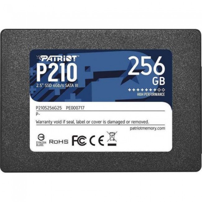 Patriot P210 SSD 256GB 2.5'' Sata 3 (P210S256G25)