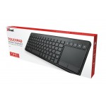 Trust Vaia Ασύρματο Πληκτρολόγιο με Touchpad Ελληνικό