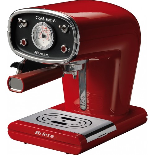Ariete Cafè Retro Red Μηχανή Espresso 900W Πίεσης 15.0bar