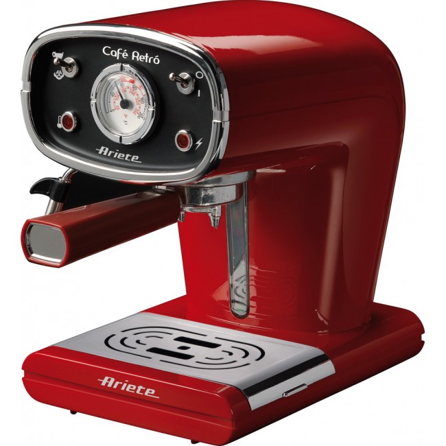 Ariete Cafè Retro Red Μηχανή Espresso 900W Πίεσης 15.0bar