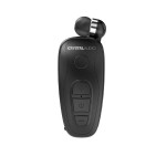 Crystal Audio R1-K Black Bluetooth Retractable Earphones