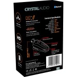 Crystal Audio R1-K Black Bluetooth Retractable Earphones