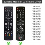 Θήκη σιλικόνης που προστατεύει από κραδασμούς για τηλεχειριστήριο LG (μαύρο)