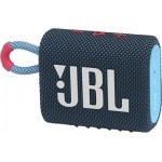 JBL GO 3  Blue-Pink  Αδιάβροχο Φορητό Ηχείο Bluetooth Portable Bluetooth Speaker Waterproof IP67  (JBLGO3BLUP)
